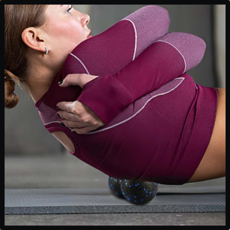 ZESTAW EPP ROLLER DO MASAŻU WAŁEK PIŁKA DUOBALL + MASAŻER PIANKOWY SPORT