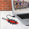 Mocna Lampka ROWEROWA Światło LED Przód Tył Latarka Na ROWER Kierownicę USB
