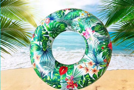 KOŁO DMUCHANE DO PŁYWANIA KÓŁKO DUŻE DO WODY BASENU PLAŻOWE XXXL 130CM
