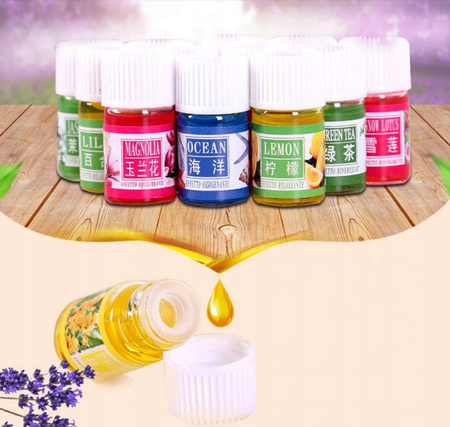 OLEJKI ZAPACHOWE ETERYCZNE AROMATERAPIA DO NAWILŻACZA KOMINKA ZESTAW 12 SZT