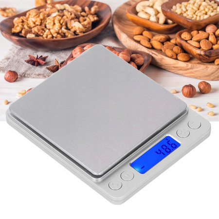 WAGA JUBILERSKA PRECYZYJNA ELEKTRONICZNA LCD 0,01g 500g KUCHENNA DOMOWA