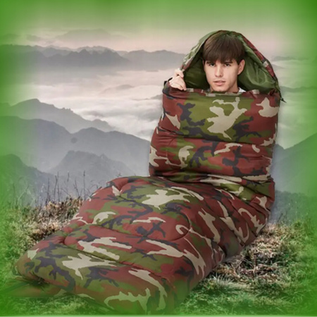 LEKKI ŚPIWÓR TURYSTYCZNY MUMIA KAPTUR 210CM CIEPŁY KOŁDRA + POKROWIEC 2w1