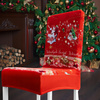 6x POKROWIEC ŚWIĄTECZNY NA KRZESŁO ELASTYCZNY BOŻE NARODZENIE NA ŚWIĘTA
