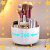 OBROTOWY ORGANIZER NA PĘDZLE DO MAKIJAŻU I KOSMETYKI POJEMNIK 360 KUFEREK