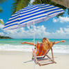 DUŻY PARASOL PLAŻOWY BALKONOWY OGRODOWY SKŁADANY BALKON TARAS PLAŻĘ 180CM
