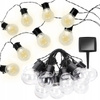 GIRLANDA SOLARNA OGRODOWA ŚWIETLNA 5M 20LED ŻARÓWEK NA BALKON ŁAŃCUCH KULKI
