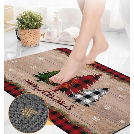 WYCIERACZKA ŚWIĄTECZNA POD DRZWI 45x45cm WEJŚCIOWA DO BUTÓW CHRISTMAS MATA