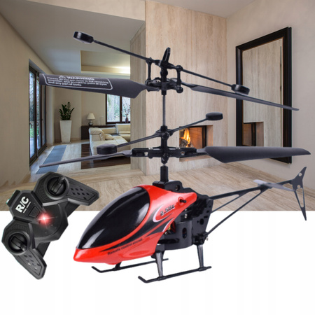 HELIKOPTER ZDALNIE STEROWANY SAMOLOT RC ŚMIGŁOWIEC NA PILOT LED USB PREZENT