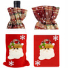 3x ŚWIĄTECZNY POKROWIEC NA BUTELKĘ ETUI UBRANKO DEKORACJA MIKOŁAJ PREZENT