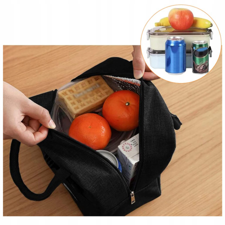 TORBA TERMICZNA ŚNIADANIOWA IZOLACYJNA NA JEDZENIE PIKNIK PLAŻĘ LUNCH BOX