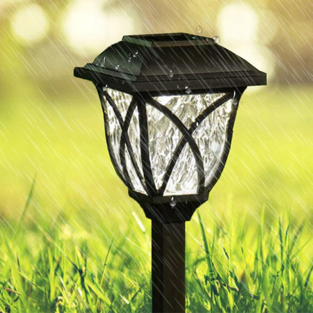 LAMPA SOLARNA OGRODOWA LED LAMPKI SOLARNE DO OGRODU CZUJNIK WBIJANA 6 sztuk