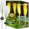 LAMPA OGRODOWA SOLARNA LED TRAWA PAMPASOWA ŚWIETLNA WBIJANA OZDOBA 2 Sztuki