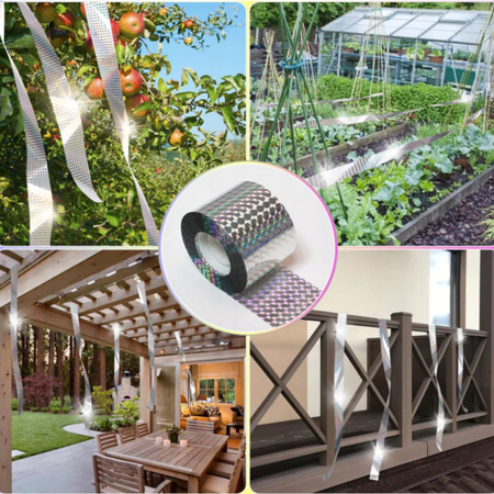 Odstraszacz Ptaków Taśma Odstraszająca Ptaki Na Gołębie Kruki 2x50m 100m