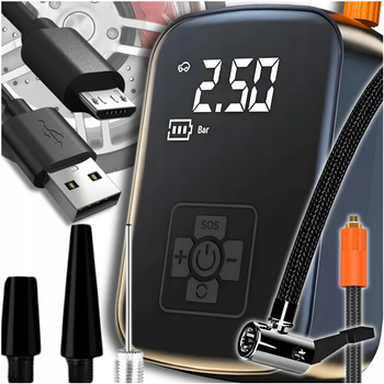 Pompka Elektryczna Do Roweru Rowerowa Samochodowa Kompresor Bezprzewodowa