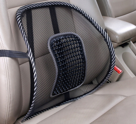 PODKŁADKA PODPÓRKA Z MASAŻEREM LĘDŹWIOWA POD PLECY NA FOTEL SAMOCHODU MASAŻ