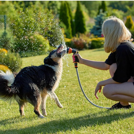 PISTOLET DO PODLEWANIA ZRASZACZ WODY OGRODOWY DO WĘŻA OGRODOWEGO 8 FUNKCJI
