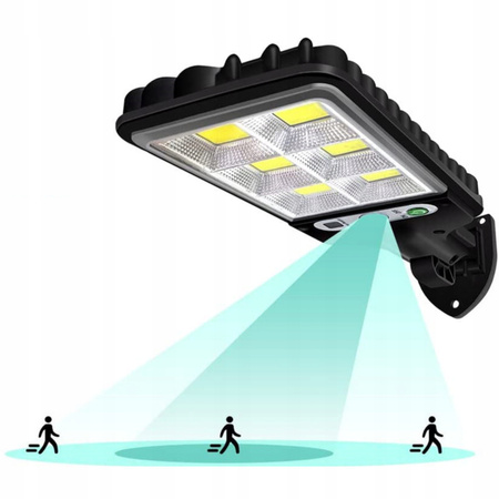 LAMPA SOLARNA ULICZNA LED Z CZUJNIKIEM RUCHU I ZMIERZCHU OGRODOWA SOLAR COB