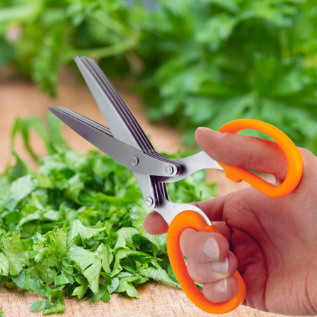 NOŻYCZKI DO ZIÓŁ Nożyce Kuchenne Krojenia Szczypiorku OSTRZY Wielofunkcyjne