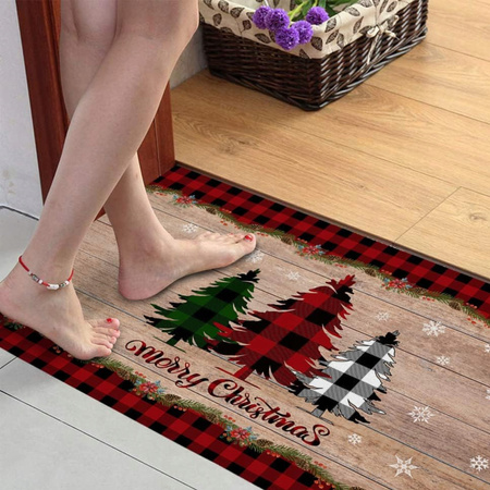 WYCIERACZKA ŚWIĄTECZNA POD DRZWI 45x45cm WEJŚCIOWA DO BUTÓW CHRISTMAS MATA