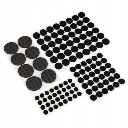 PODKŁADKI FILCOWE POD KRZESŁA MEBLE SAMOPRZYLEPNE ZESTAW 125 SZT FILC MOCNE