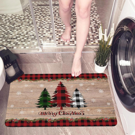 WYCIERACZKA ŚWIĄTECZNA POD DRZWI 45x45cm WEJŚCIOWA DO BUTÓW CHRISTMAS MATA