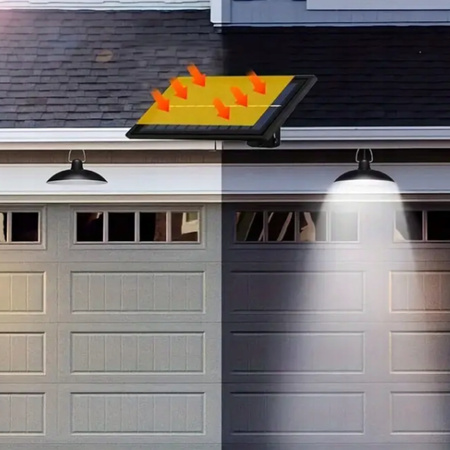 ŻYRANDOL LAMPA SOLARNA LED WISZĄCA SUFITOWA + PILOT OGRODOWA ZEWNĘTRZNA