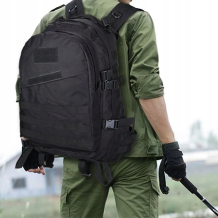 PLECAK SZKOLNY CZARNY DUŻY MŁODZIEŻOWY DO SZKOŁY PRACY SPORTOWY NA LAPTOPA