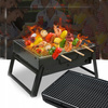 GRILL TURYSTYCZNY PRZENOŚNY WĘGLOWY SKŁADANY BBQ KEMPINGOWY WALIZKA GRIL