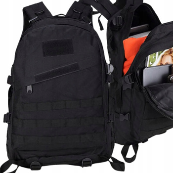 PLECAK SZKOLNY CZARNY DUŻY MŁODZIEŻOWY DO SZKOŁY PRACY SPORTOWY NA LAPTOPA