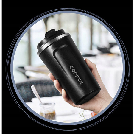 KUBEK TERMICZNY TERMOS 510 ML WYŚWIETLACZ EKRAN LCD NA KAWĘ HERBATĘ SMART