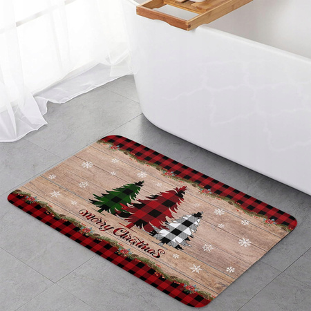 WYCIERACZKA ŚWIĄTECZNA POD DRZWI 45x45cm WEJŚCIOWA DO BUTÓW CHRISTMAS MATA