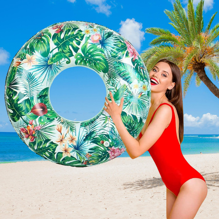 KOŁO DMUCHANE DO PŁYWANIA KÓŁKO DUŻE DO WODY BASENU PLAŻOWE XXXL 130CM