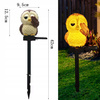 Lampa Solarna Ogrodowa SOWA LED Wodoodporna Wbijana Zewnętrzna Do OGRODU