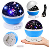 LAMPKA NOCNA PROJEKTOR NIEBA GWIAZD LAMPA OBROTOWA RZUTNIK DLA DZIECI LED