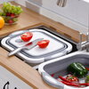 MISKA SKŁADANA SILIKONOWA DESKA DO KROJENIA DUŻA ODPŁYWEM ZLEW TURYSTYCZNY