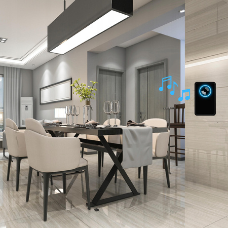 DZWONEK BEZPRZEWODOWY WODOODPORNY DO DRZWI 300M IP44 ZEWNĘTRZNY DO FURTKI