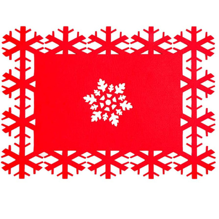 ŚWIĄTECZNE PODKŁADKI Na Stół TALERZE SZTUĆCE POKROWIEC 12szt Ozdoby Prezent