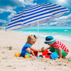 DUŻY PARASOL PLAŻOWY BALKONOWY OGRODOWY SKŁADANY BALKON TARAS PLAŻĘ 180CM