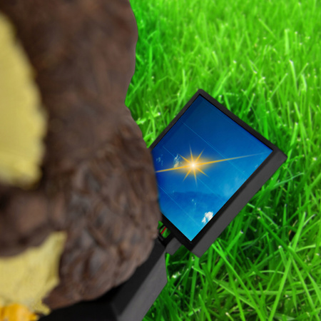 Lampa Solarna Ogrodowa SOWA LED Wodoodporna Wbijana Zewnętrzna Do OGRODU