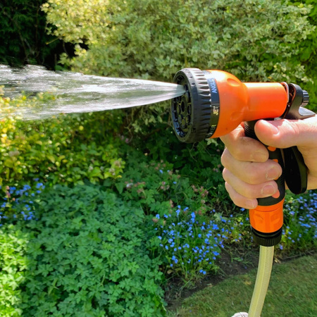 PISTOLET DO PODLEWANIA ZRASZACZ WODY OGRODOWY DO WĘŻA OGRODOWEGO 8 FUNKCJI