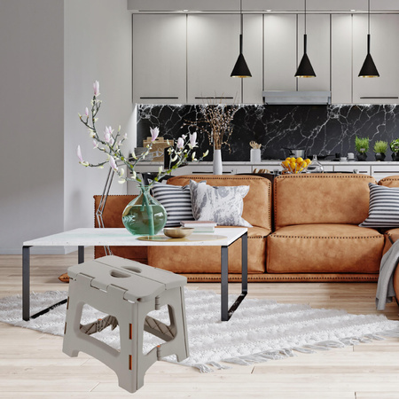 Stołek Taboret Składany Krzesło Składane Duży Antypoślizgowe Nóżki 135kg