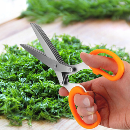 NOŻYCZKI DO ZIÓŁ Nożyce Kuchenne Krojenia Szczypiorku OSTRZY Wielofunkcyjne