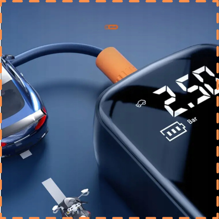 Pompka Elektryczna Do Roweru Rowerowa Samochodowa Kompresor Bezprzewodowa