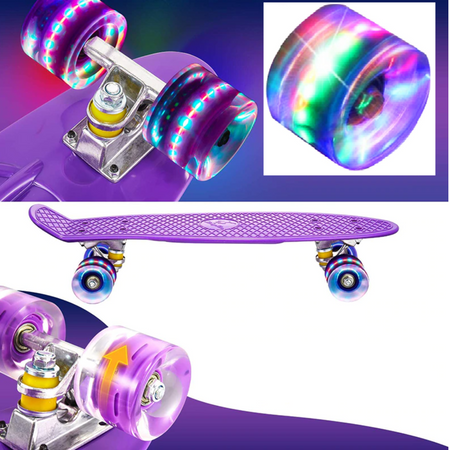 DESKOROLKA FISZKA LED DESKA ŚWIECĄCE KOŁA RGB FISHBOARD FISH PREZENT DLA DZIECI