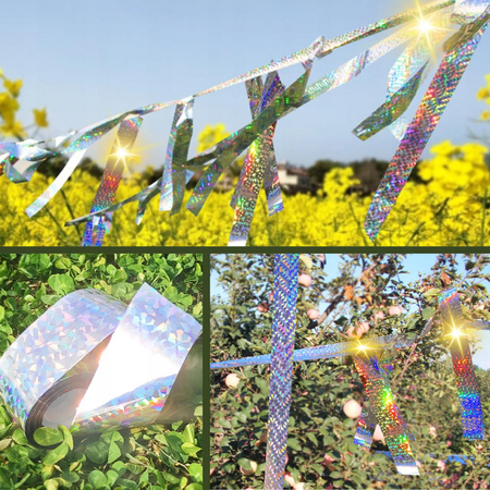 Odstraszacz Ptaków Taśma Odstraszająca Ptaki Na Gołębie Kruki 2x50m 100m