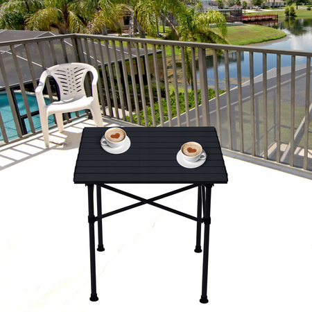 ZESTAW STOLIK TURYSTYCZNY SKŁADANY Stół Ogrodowy Balkonowy Taras 2 Krzesła