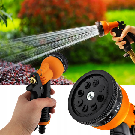 PISTOLET DO PODLEWANIA ZRASZACZ WODY OGRODOWY DO WĘŻA OGRODOWEGO 8 FUNKCJI