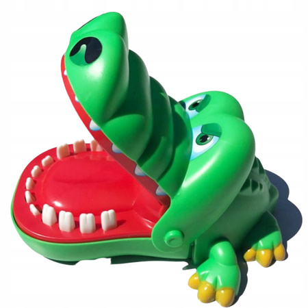 GRA KROKODYL KAJMAN CHORY ZĄBEK U DENTYSTY DUŻY RODZINNA ZABAWKA DLA DZIECI