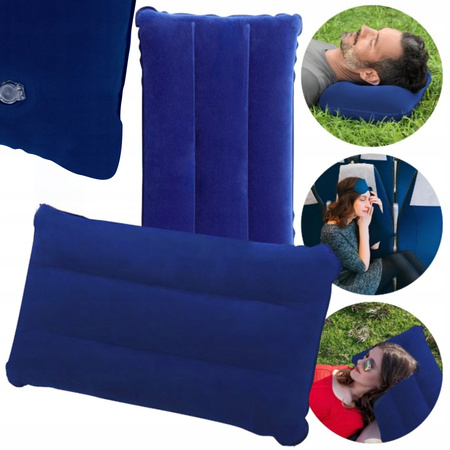 PODUSZKA PODRÓŻNA TURYSTYCZNA DMUCHANA DO SAMOCHODU SAMOLOTU ZAGŁÓWEK SZYJĘ