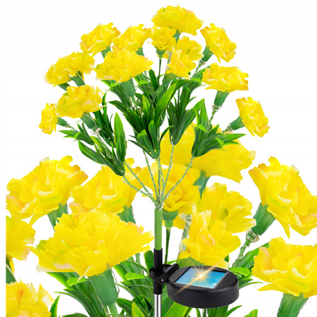 LAMPA OGRODOWA SOLARNA BUKIET KWIATÓW LED WBIJANA Z CZUJNIKIEM OZDOBA KWIAT